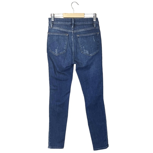 Frame Le High Skinny Distressed Jeans Saxon - Picture 3 of 7
